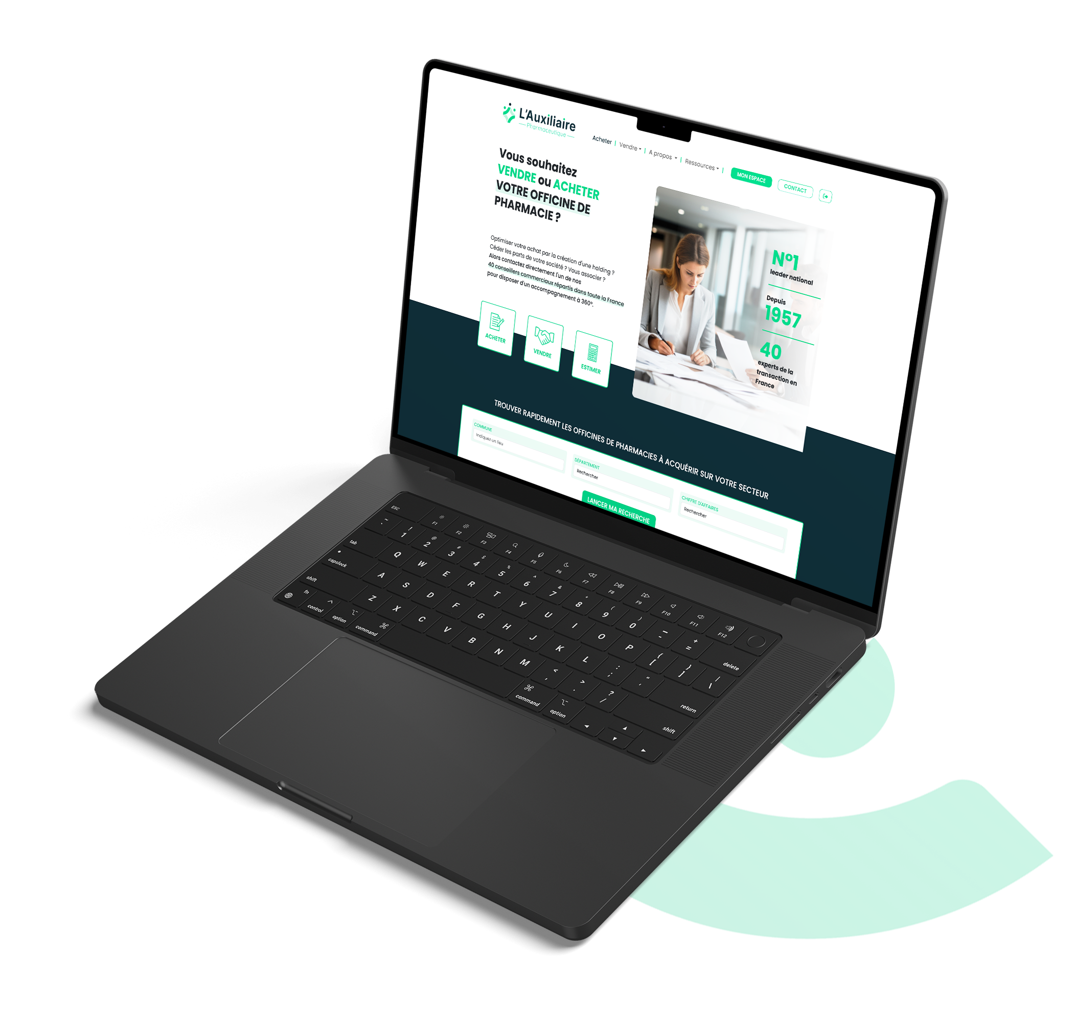 Site Internet L'Auxiliaire Pharmaceutique