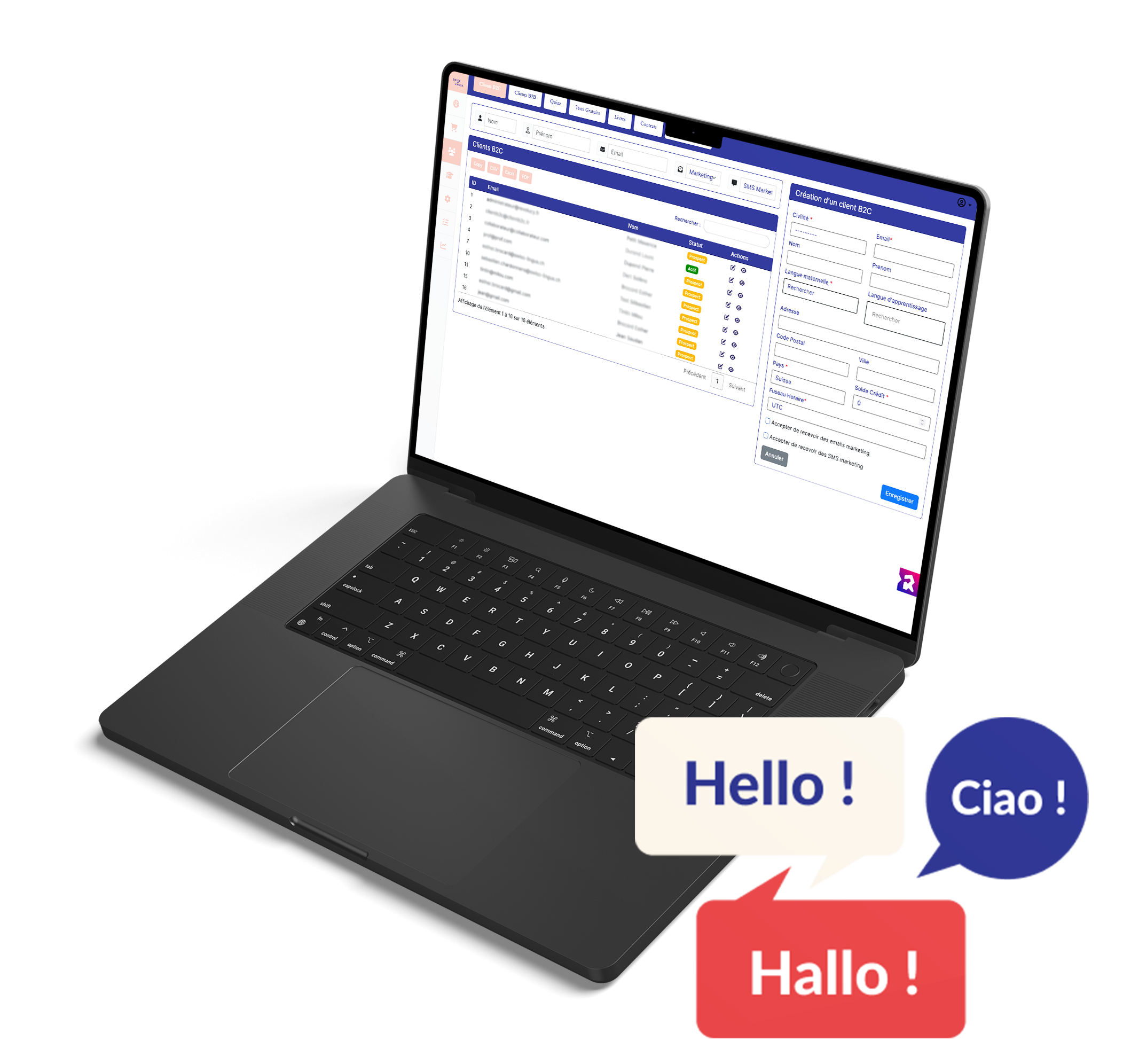 Site Internet Swiss Lingua