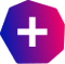 pictogramme plus bleu et rose