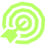 pictogramme cible verte